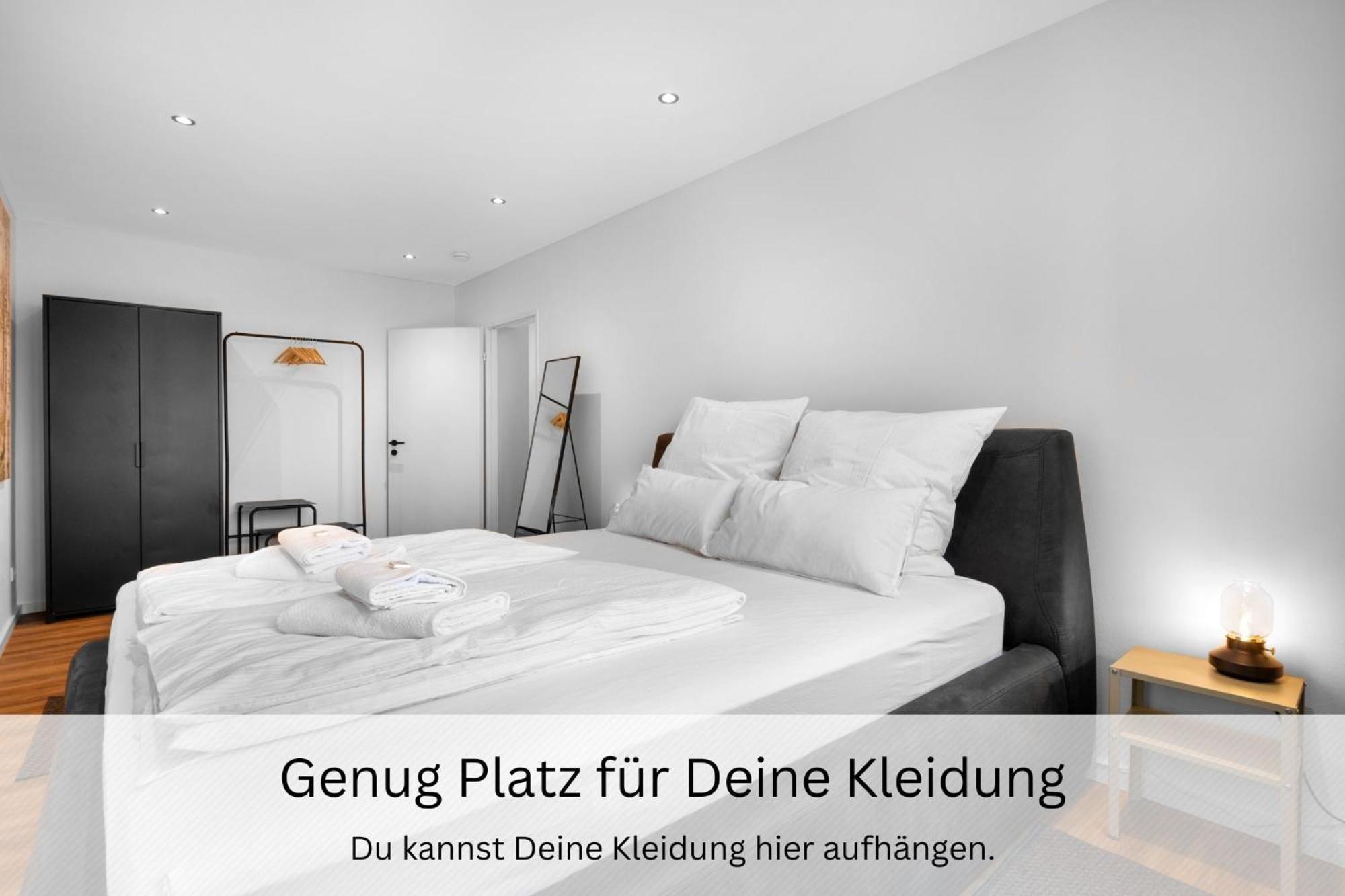 Ferienwohnung Urban Jungle Industrial Parkplatz Balkon Business Dreieich Exterior foto
