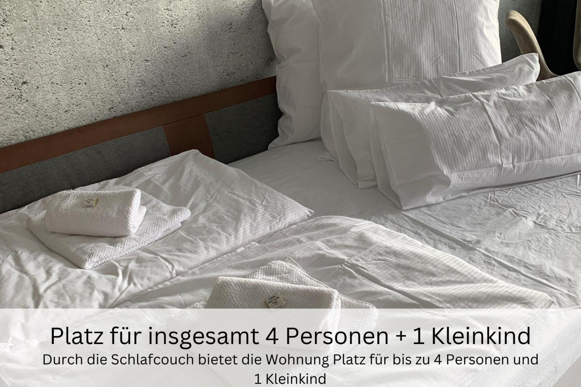 Ferienwohnung Urban Jungle Industrial Parkplatz Balkon Business Dreieich Exterior foto