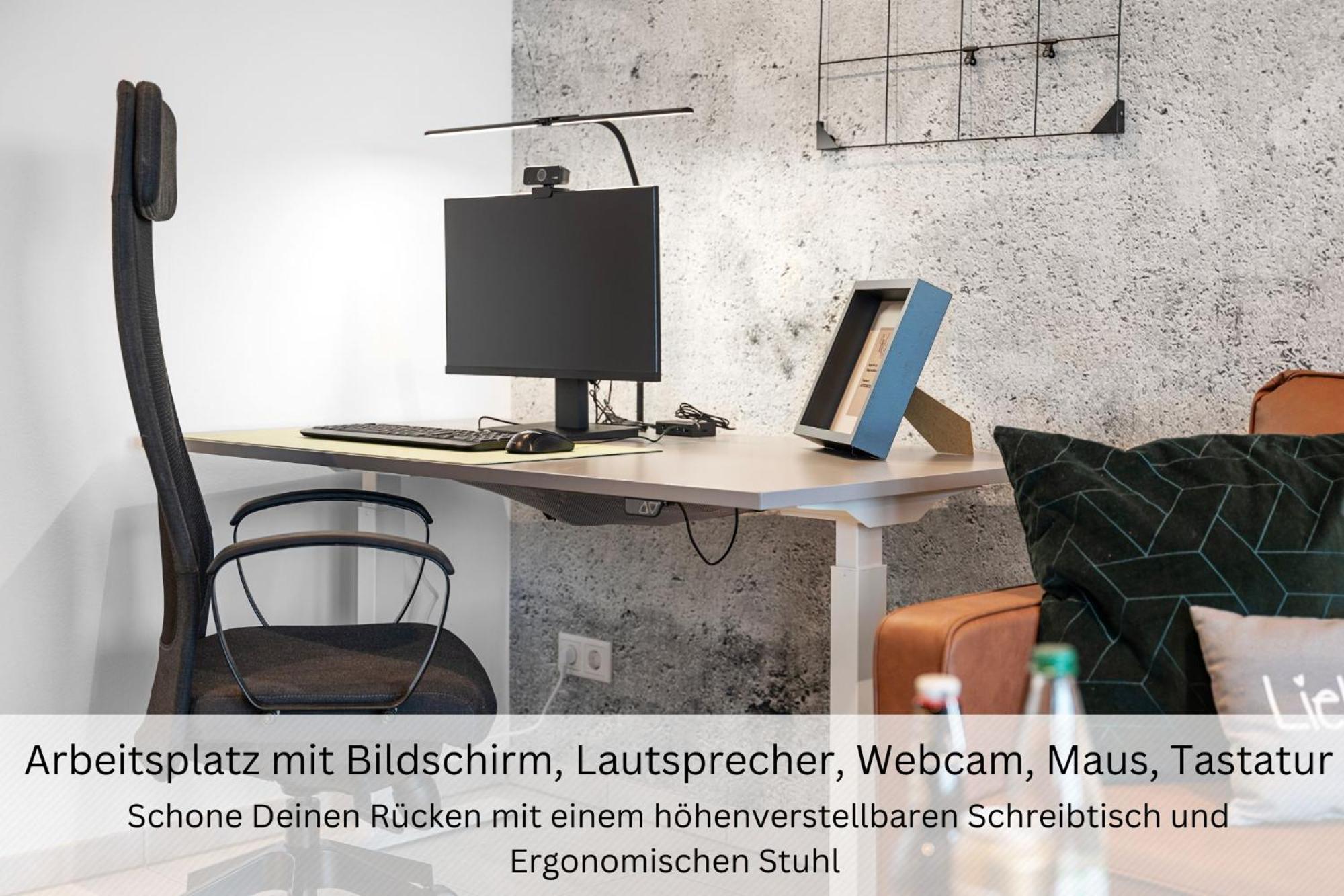 Ferienwohnung Urban Jungle Industrial Parkplatz Balkon Business Dreieich Exterior foto